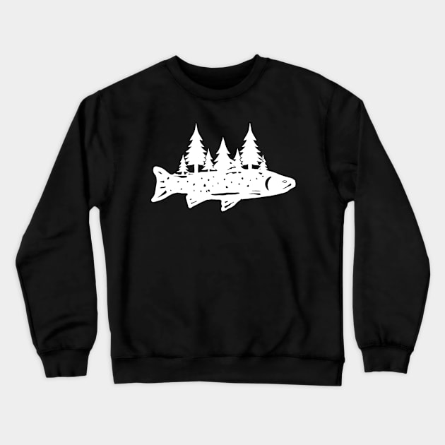 Go Fishing Crewneck Sweatshirt by ArtisticEnvironments